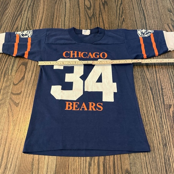 Vtg 80s Chicago Bears Walter Payton Kids Layered long sleeve Shirt medium - Picture 4 of 6
